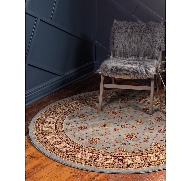 8' x 8' Classic Agra Round Rug