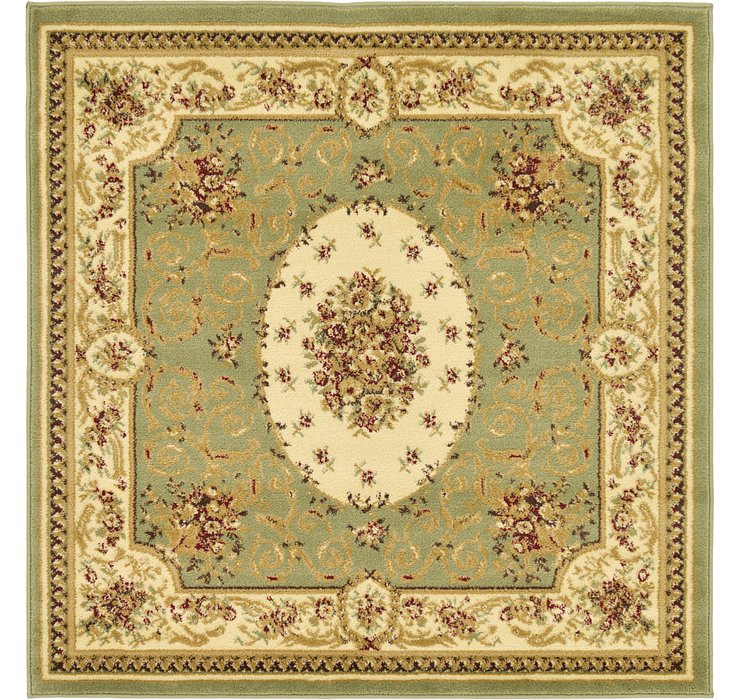 4' x 4' Classic Aubusson Square...