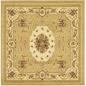 Unique Loom 4' x 4' Versailles Square Rug