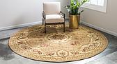 183cm x 183cm Classic Aubusson Round Rug thumbnail image 2