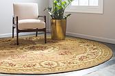 183cm x 183cm Classic Aubusson Round Rug thumbnail image 3