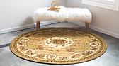 183cm x 183cm Classic Aubusson Round Rug thumbnail image 11