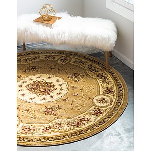 Unique Loom 6' x 6' Versailles Round Rug