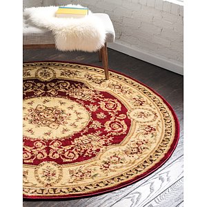 245cm x 245cm Classic Aubusson Round ...