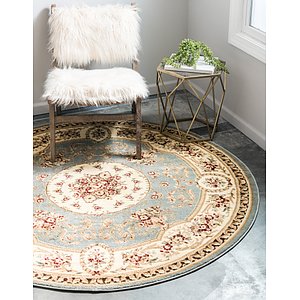 8' x 8' Classic Aubusson Round ...