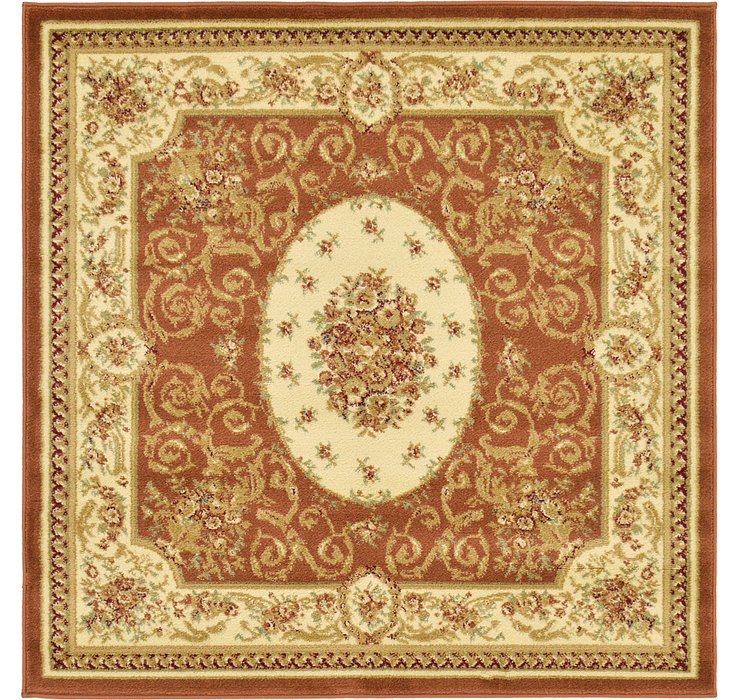 4' x 4' Classic Aubusson Square...