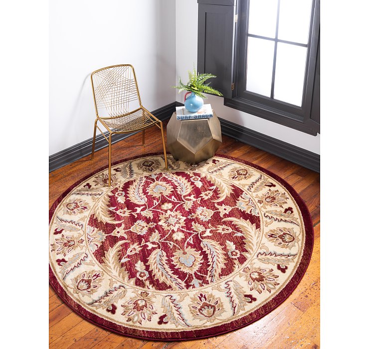 6' x 6' Classic Agra Round Rug