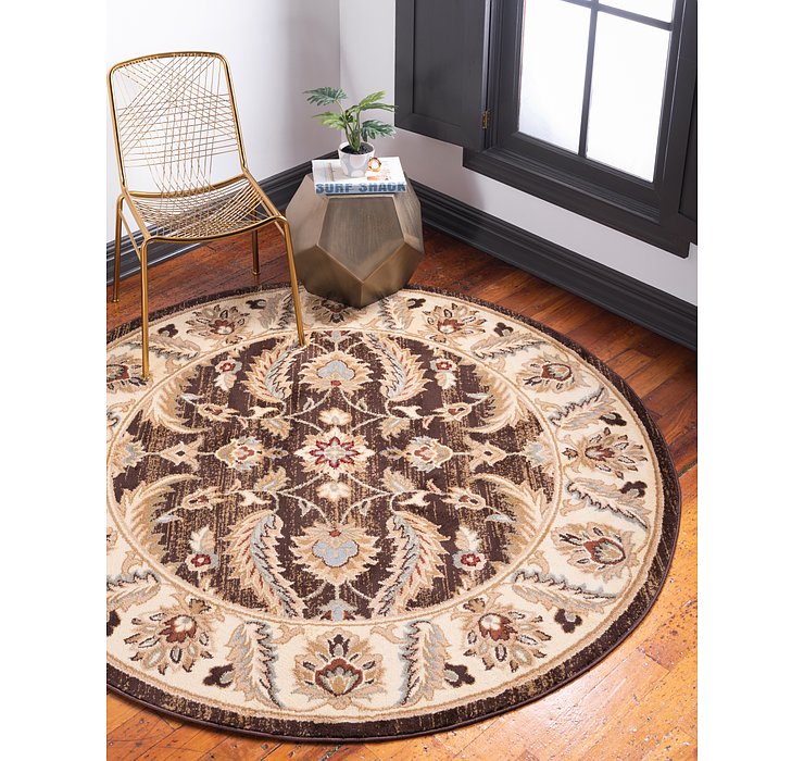 6' x 6' Classic Agra Round Rug