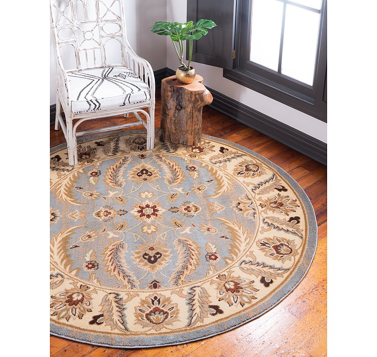 6' x 6' Classic Agra Round Rug