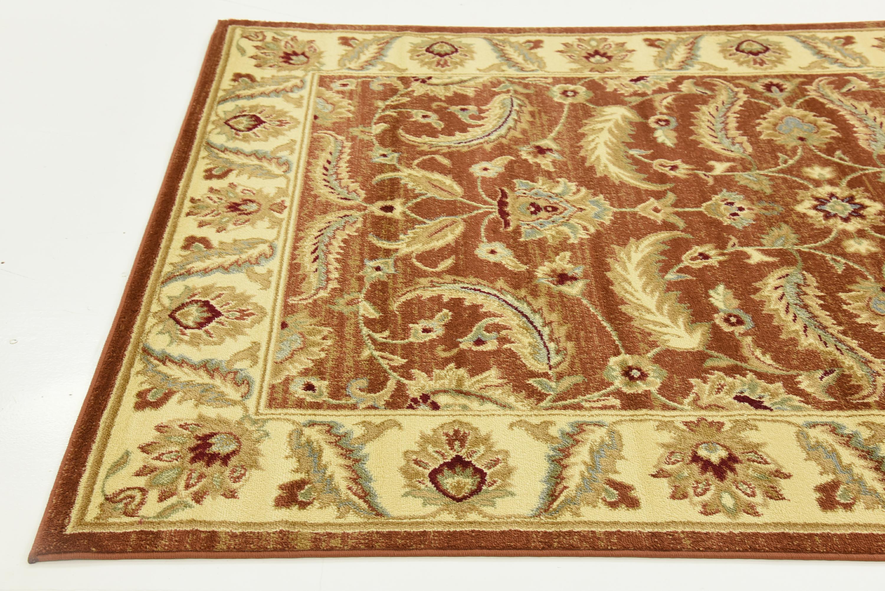 Brick Red 5' x 8' Classic Agra Rug eSaleRugs