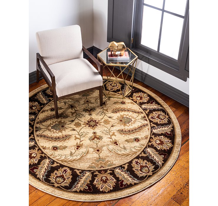 6' x 6' Classic Agra Round Rug