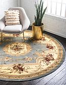 6' x 6' Classic Aubusson Round Rug thumbnail