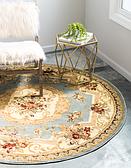 6' x 6' Classic Aubusson Round Rug thumbnail