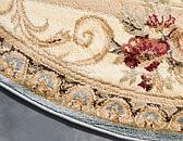 6' x 6' Classic Aubusson Round Rug thumbnail