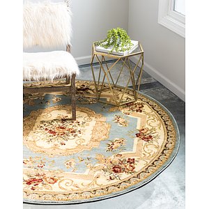 6' x 6' Classic Aubusson Round ...