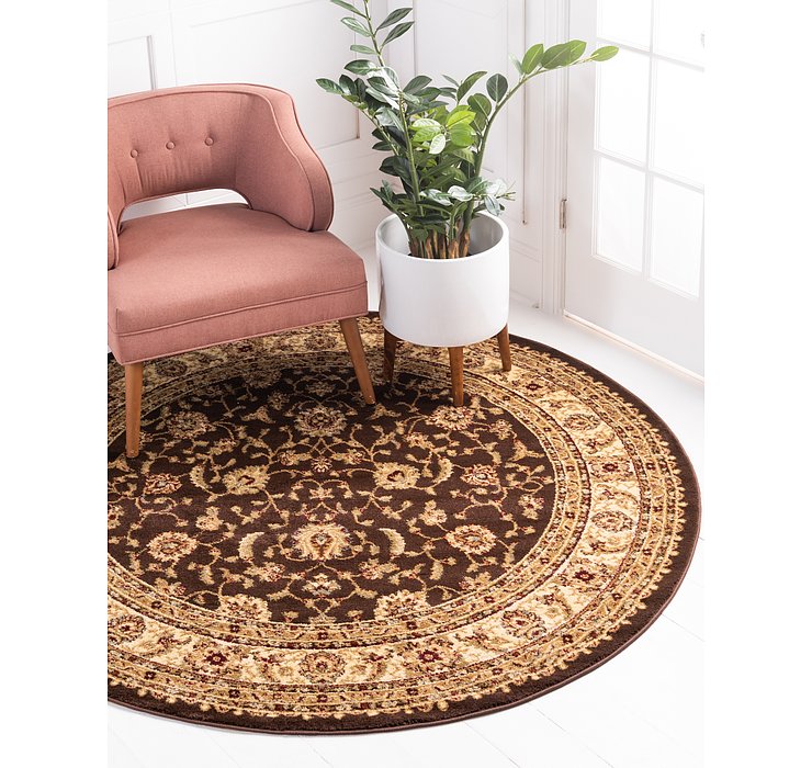 8' x 8' Classic Agra Round Rug