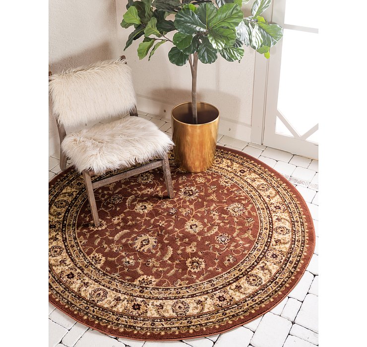6' x 6' Classic Agra Round Rug