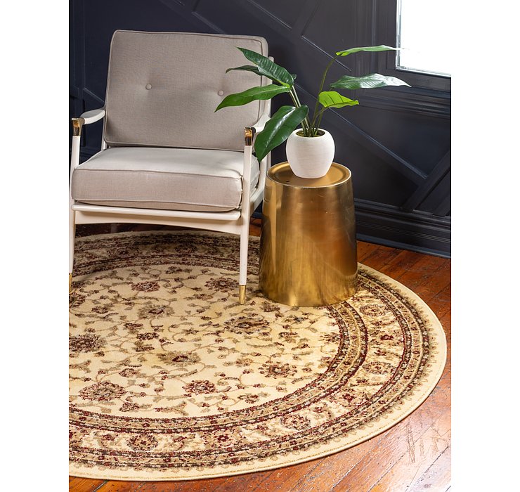 8' x 8' Classic Agra Round Rug