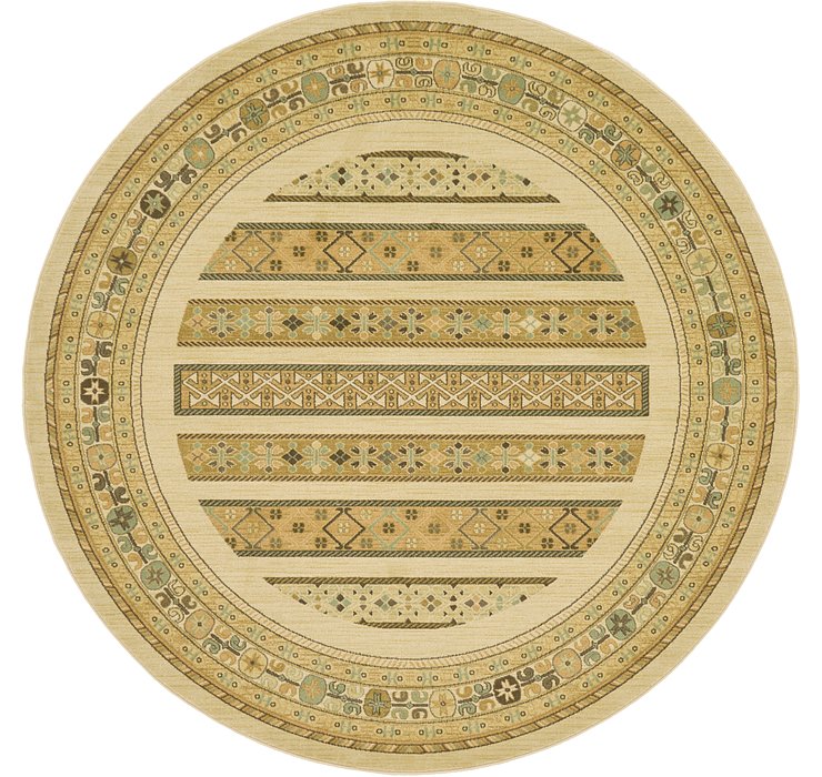 8' x 8' Kashkuli Gabbeh Round Rug