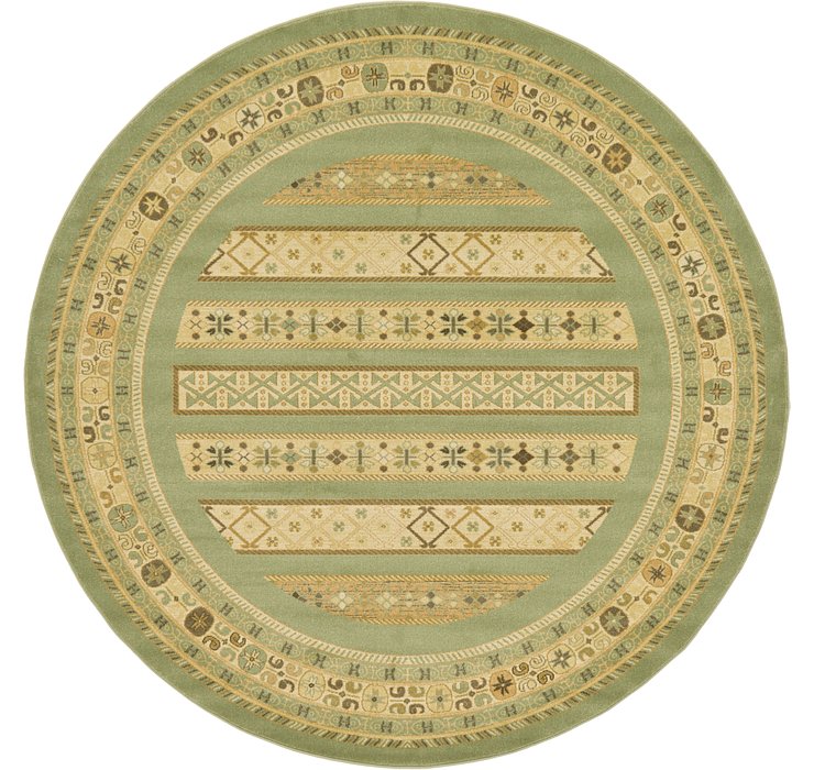 8' x 8' Kashkuli Gabbeh Round Rug