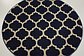 3' 3 x 3' 3 Lattice Round Rug thumbnail image 10