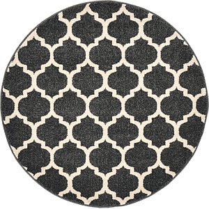 Unique Loom 3' 3 x 3' 3 Trellis Round Rug