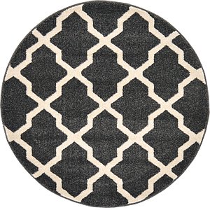 Unique Loom 3' 3 x 3' 3 Trellis Round Rug