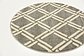 3' 3 x 3' 3 Lattice Round Rug thumbnail image 4