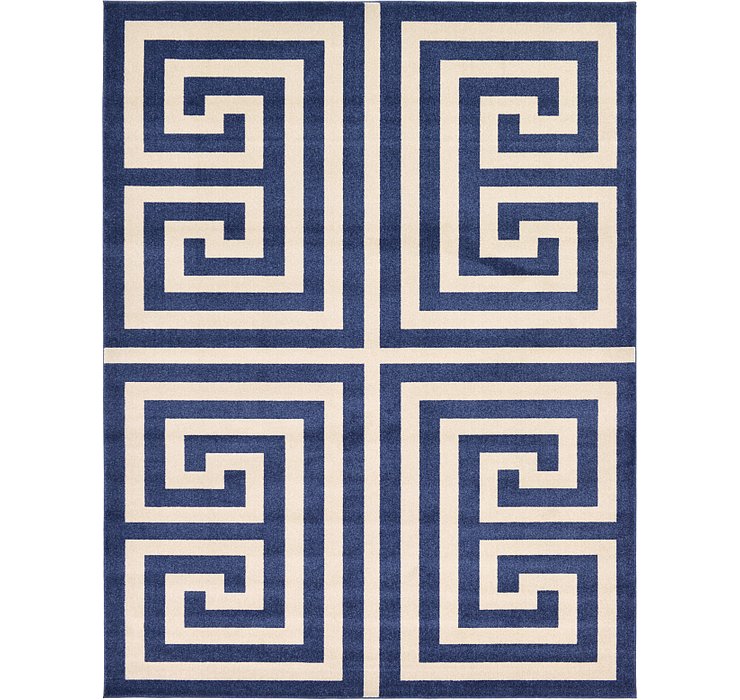 9' x 12' Greek Key Rug