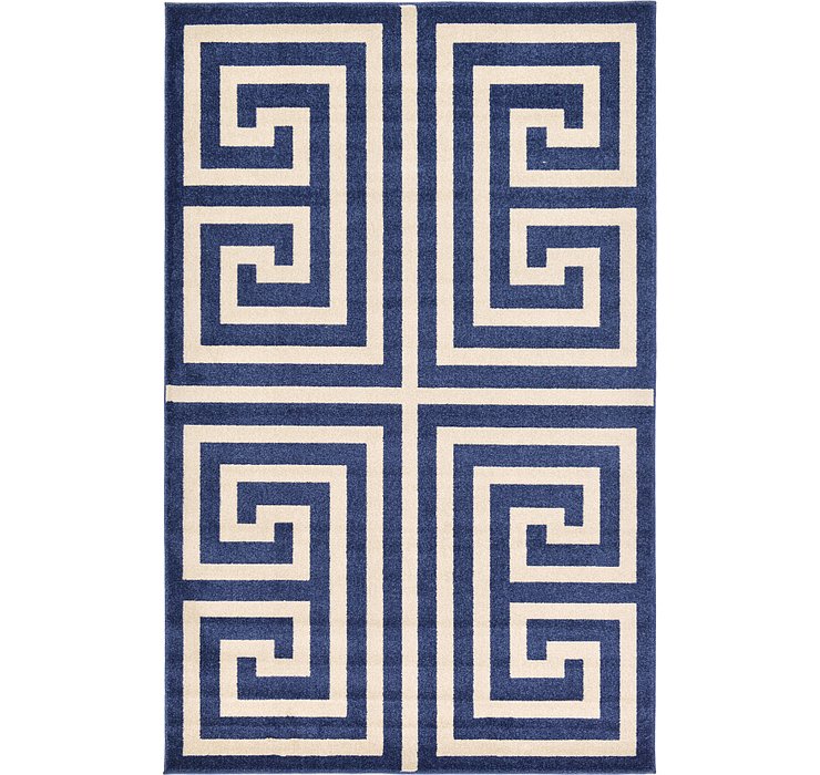 5' x 8' Greek Key Rug
