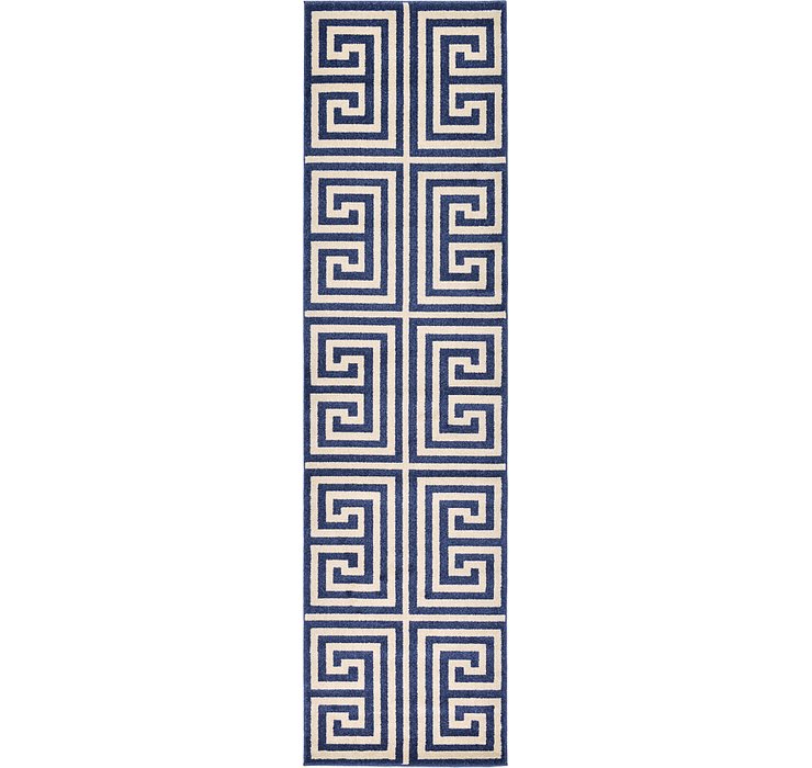 2' 7 x 10' Greek Key Runner Rug