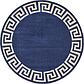 6' x 6' Greek Key Round Rug thumbnail
