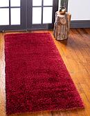 2' 7 x 10' Luxury Solid Shag Runner Rug thumbnail