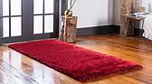 2' 7 x 10' Luxury Solid Shag Runner Rug thumbnail