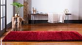 2' 7 x 10' Luxury Solid Shag Runner Rug thumbnail