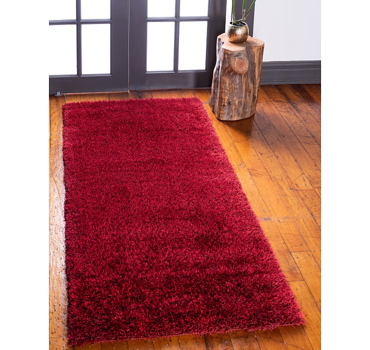 2' 7 x 6' Luxe Solid Shag Runner ...