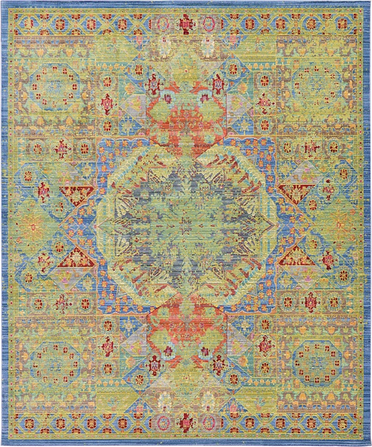 Green 8' x 10' Aqua Rug Area Rugs eSaleRugs