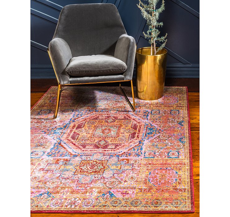 7' x 10' Aqua Rug