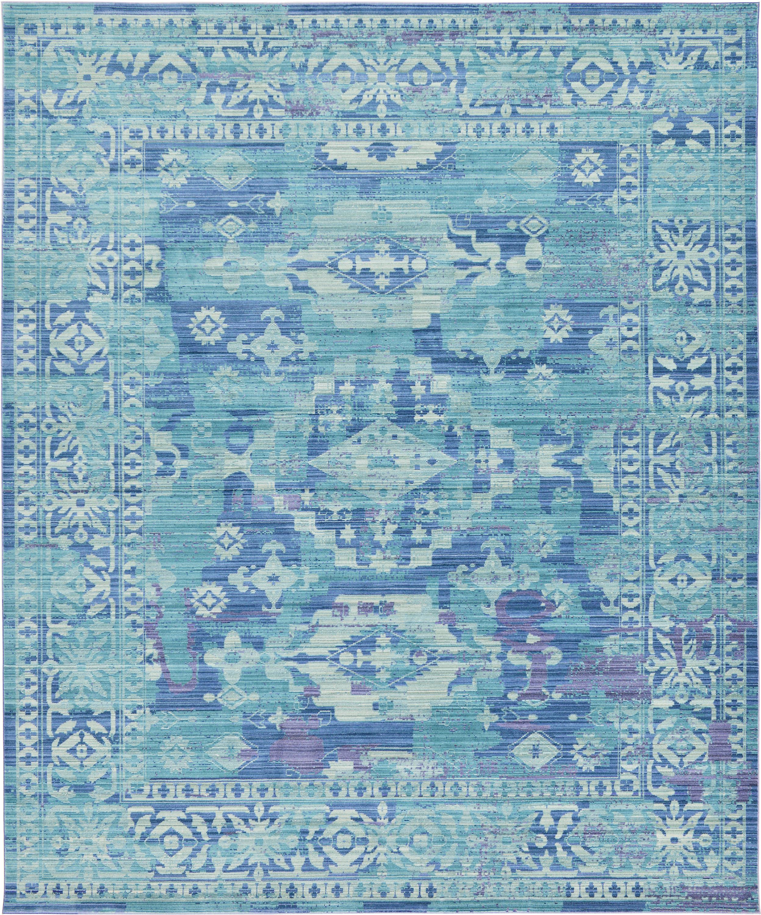 Light Blue 8' x 10' Aqua Rug eSaleRugs