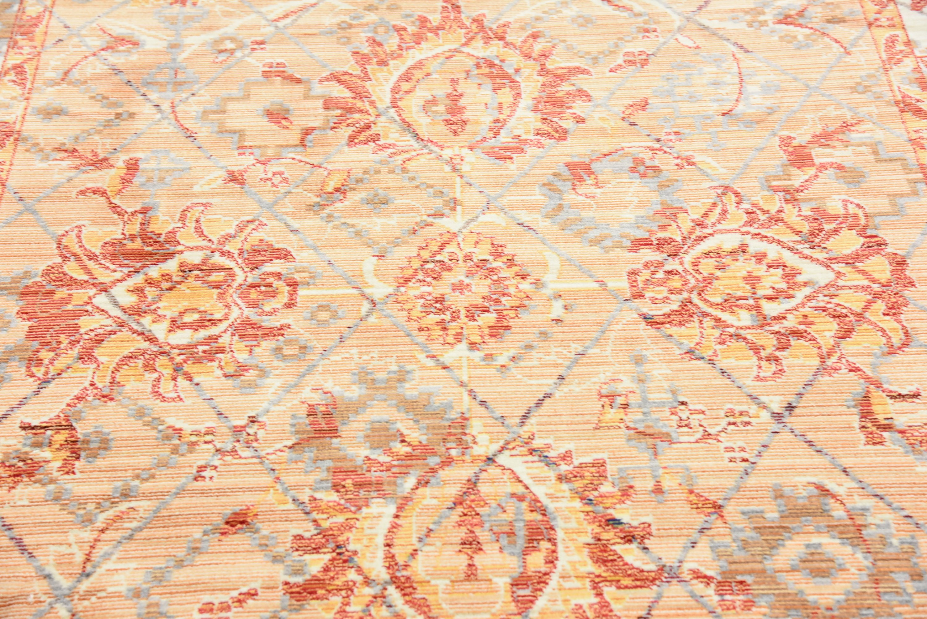 Peach 5' x 8' Aqua Rug Area Rugs eSaleRugs