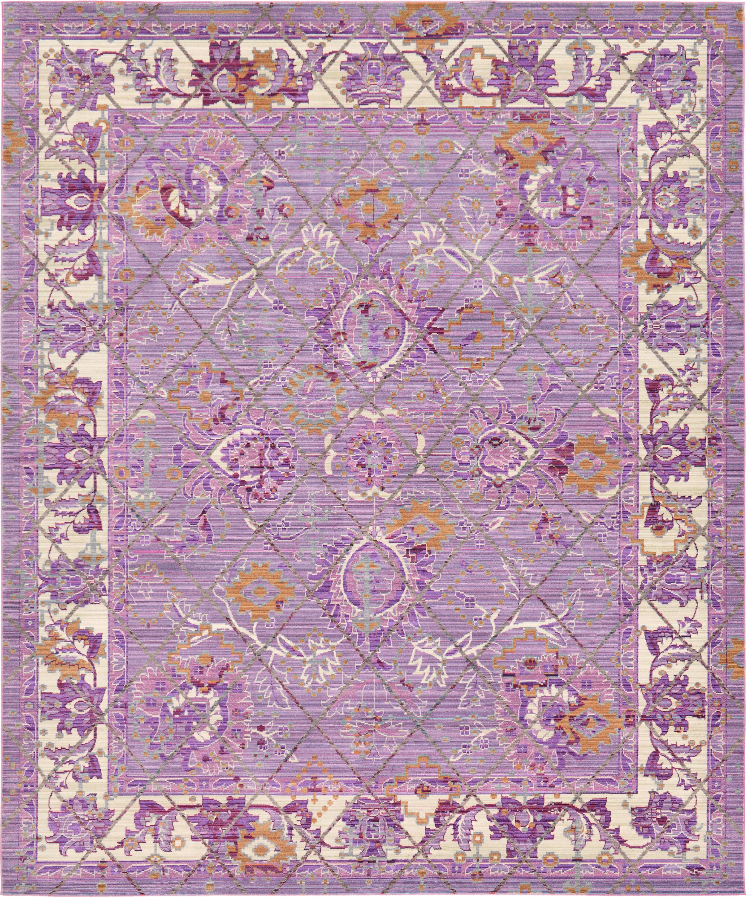Purple 8' x 10' Aqua Rug eSaleRugs