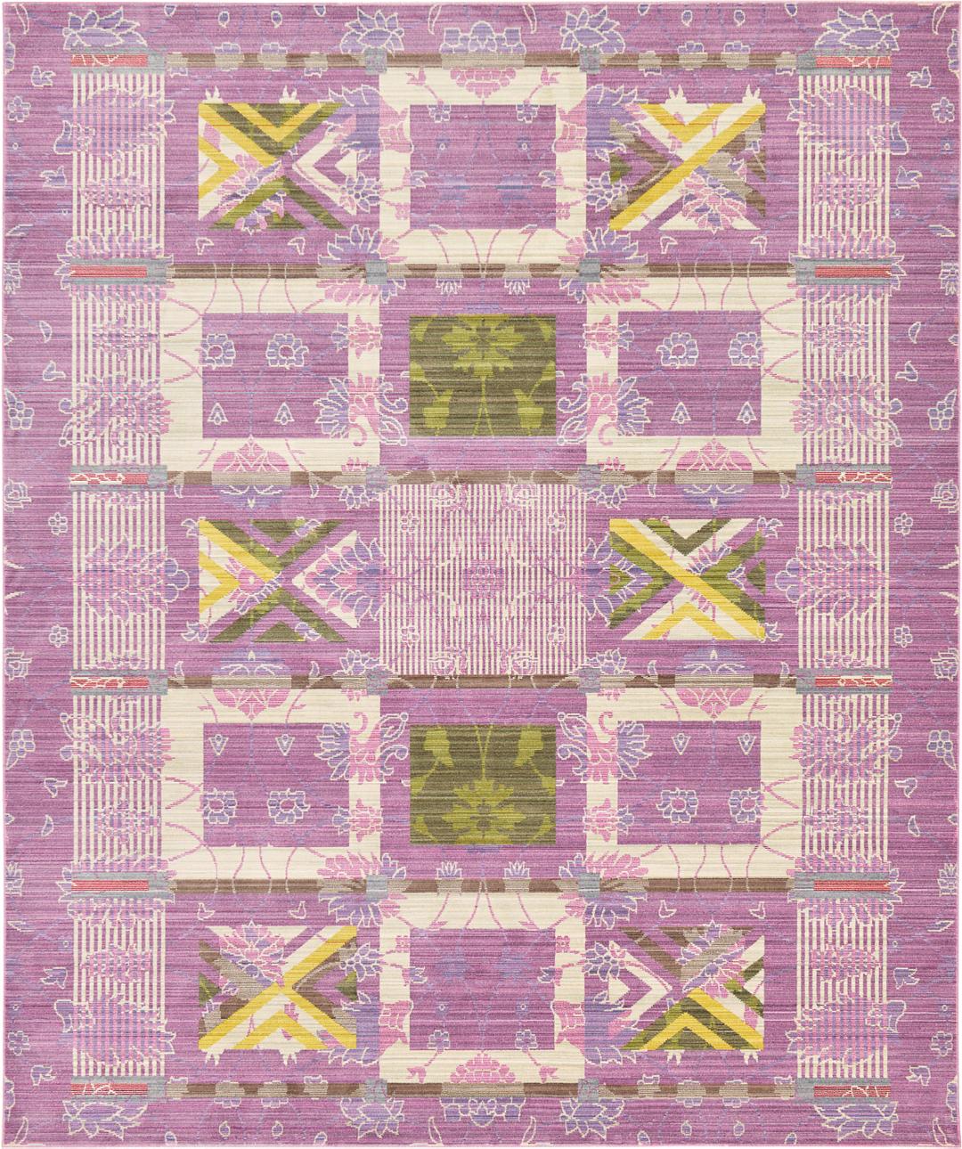 Purple 8' x 10' Aqua Rug Area Rugs eSaleRugs