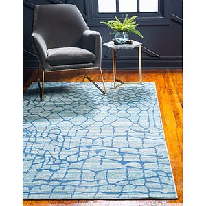 8' x 10' Aqua Rug