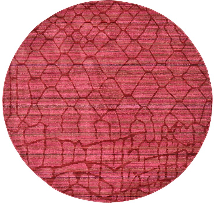 6' x 6' Aqua Round Rug