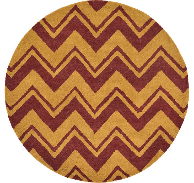 6' x 6' Chevron Round Rug