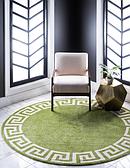 8' x 8' Greek Key Round Rug thumbnail