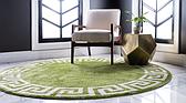 8' x 8' Greek Key Round Rug thumbnail
