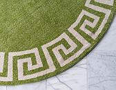 8' x 8' Greek Key Round Rug thumbnail