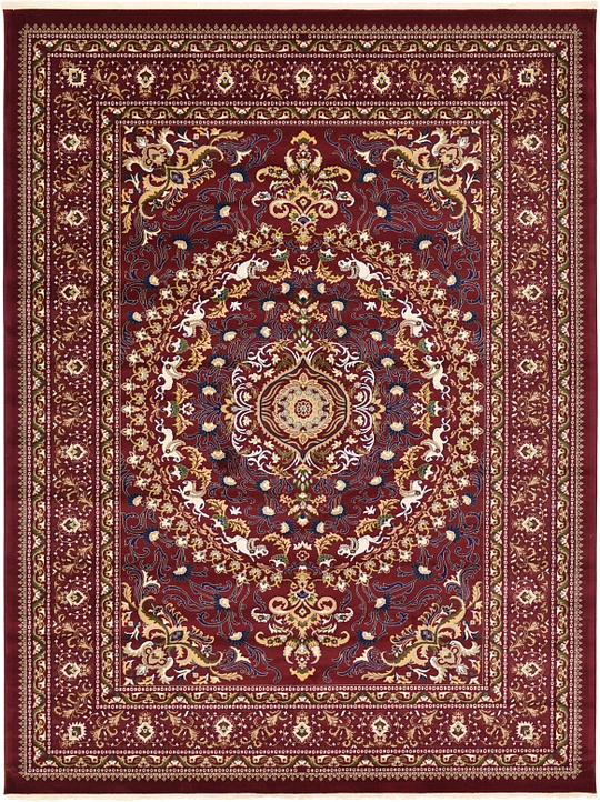 Burgundy 9' 10 x 13' Kashmar Design Rug Area Rugs eSaleRugs