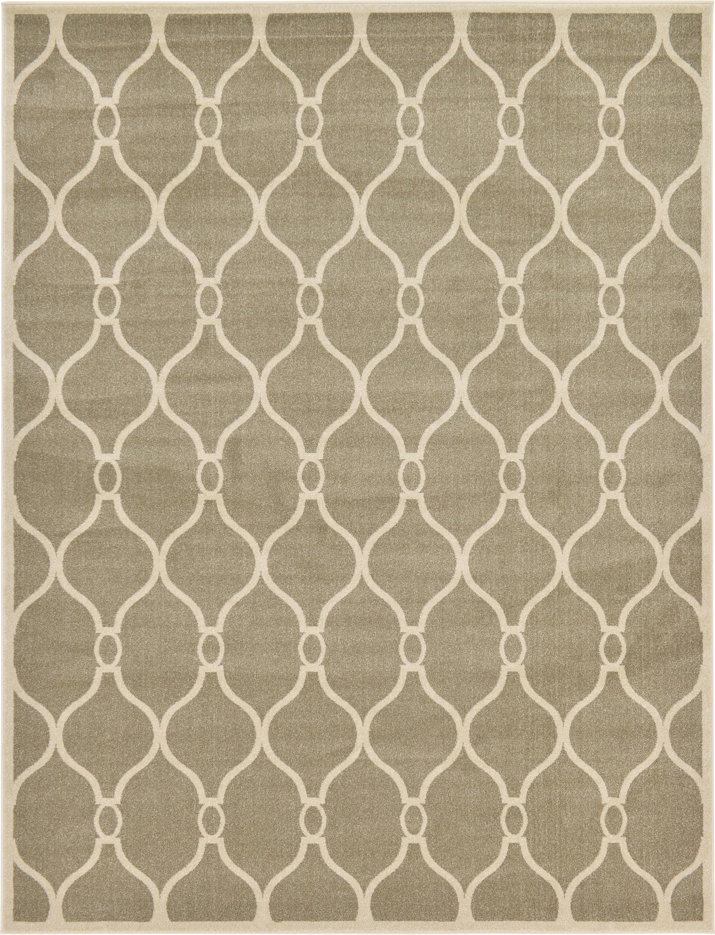 Beige 9' x 12' Trellis Rug eSaleRugs